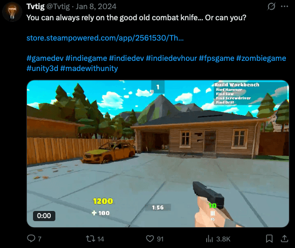 Example social post